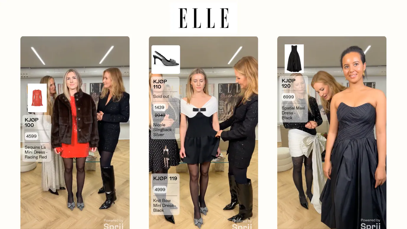 Elle Magasin sin live shopping sending